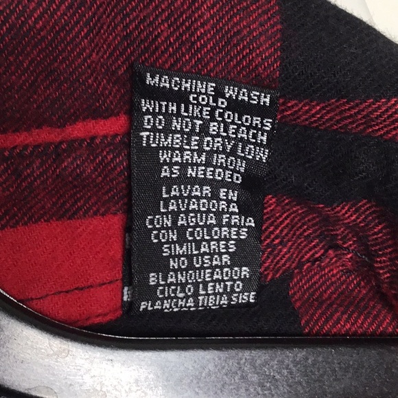 Men’s sapphire lounge plaid flannel shirt - Picture 8 of 8